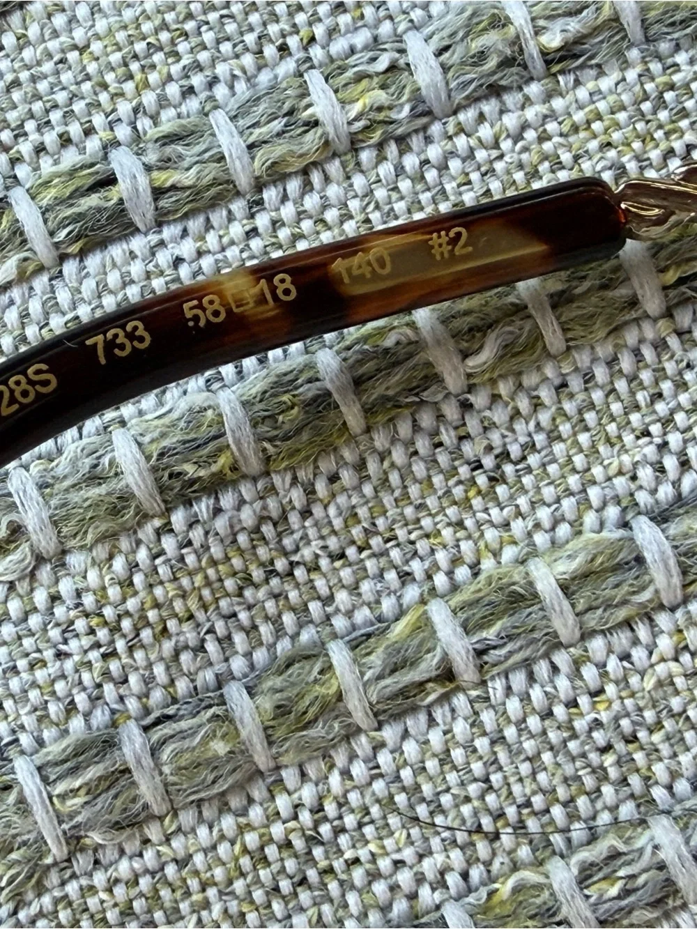 Lanvin LNV128S 733 Gold Rope-Detail Sunglasses Brown Khaki Lens 58mm Italy